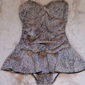 Shade & Shore One Piece Animal Print Swimsuit.